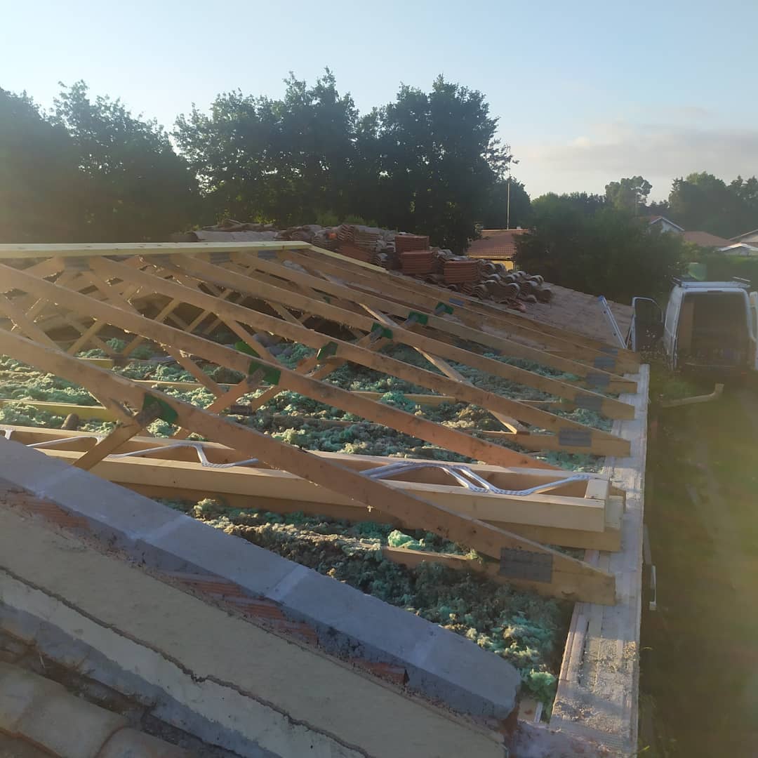 Charpente industrielle fermettes